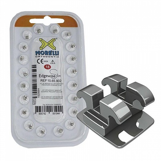 ����� ������� Edgewise ����  �� ����� Morelli Slim Prescription Edgewise Brackets System