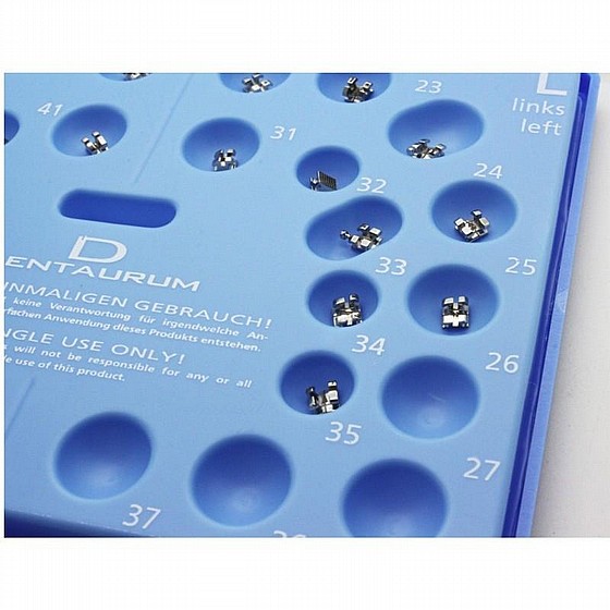 ������ ���� ������� �� �� �� �������� Dentaurum Equilibrium Mini Metal Brackets with hooks 3 & 3,4,5