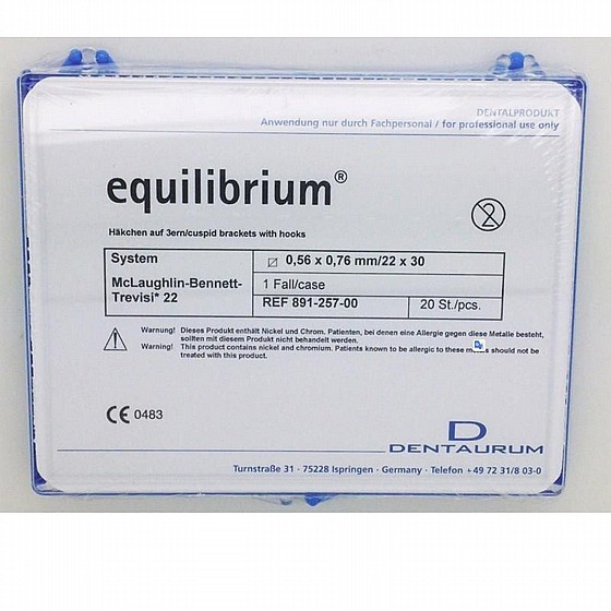 ������ ���� ������� �� �� �� �������� Dentaurum Equilibrium Mini Metal Brackets with hooks 3 & 3,4,5