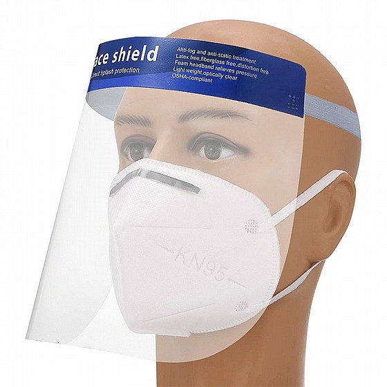 �� ����� ����� ���� ����, ��� ���� ��� ��� ������-���� KN95 Face Mask, Face Shield & Infrared Thermometer Kit