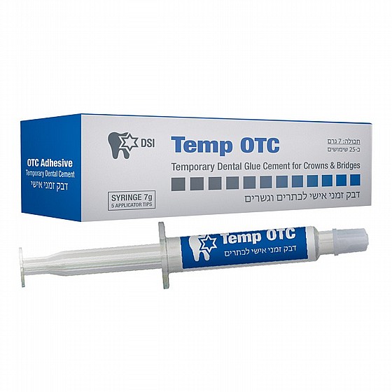 ��� ���� ������ ������ ����� 7 ���  DSI Temp OTC Dental Glue Cement for Crowns & Bridges