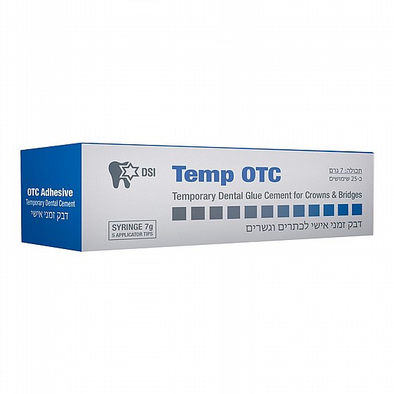 ��� ���� ������ ������ ����� 7 ���  DSI Temp OTC Dental Glue Cement for Crowns & Bridges