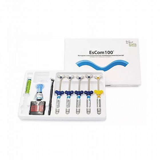 �� �������� ��������� ���-������� �������� ������ �������� Spident EsCom100 Light-Cured Nanohybrid Composite Resin Kit