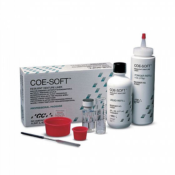 RoyalDent רויאל דנט ריפוד רך זמני לתותבות אבקה 170 גרם + נוזל 177 מ