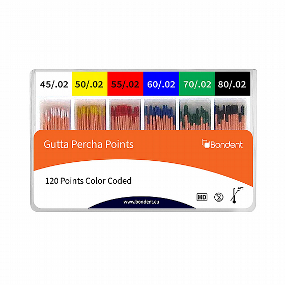 ���� ���� 2% 120 �� ������ UDG Gutta Percha Points