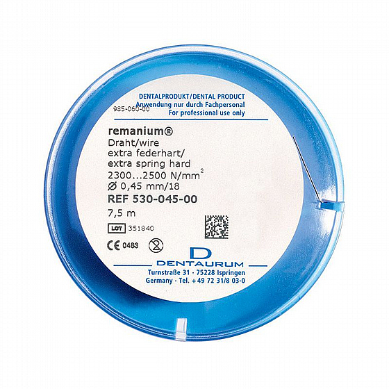 ��� ������� ���� ��� ����� 7.5 ��� ���� Dentaurum Remanium Ligature Wire Round Hard