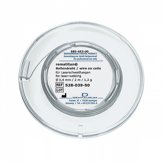 ��� ������� ������ ������ ����� �� ������ �������, ���� 1.3 ��� Dentaurum Rematitan� Wire Solder Roll For Laser Welding