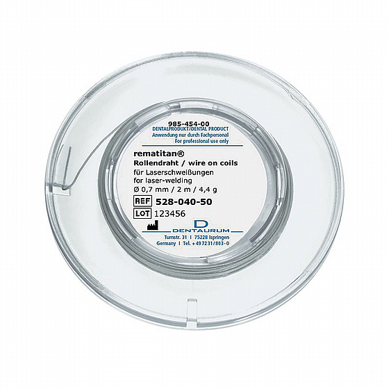 ��� ������� ������ ������ ����� �� ������ �������, ���� 1.3 ��� Dentaurum Rematitan� Wire Solder Roll For Laser Welding