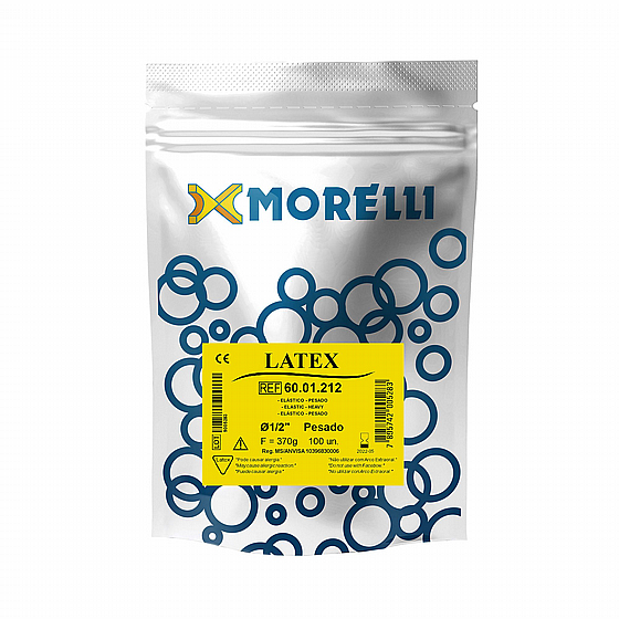 ������ ������������ ��� ������ Heavy 1/2 ���� 100�� ����� ������ Morelli ExtraOral  1/2" Heavy Elastics Pack 6.5oz