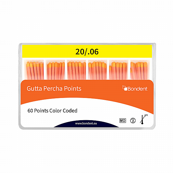 ���� ���� 6% 60 �� ������ UDG Gutta Percha Points