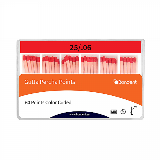 ���� ���� 6% 60 �� ������ UDG Gutta Percha Points