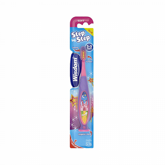 ����� ������ ��� ��� ���� 3-5 Wisdom Kids Step by Step 3-5 Years Toothbrush