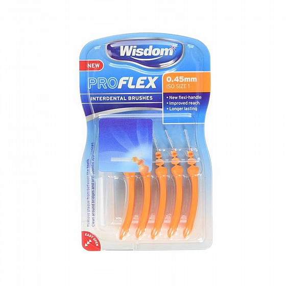 ����� ������ ��� ������� ��� ���� ����� 0.45�"� 5�� Wisdom Pro Flex Interdental Brushs