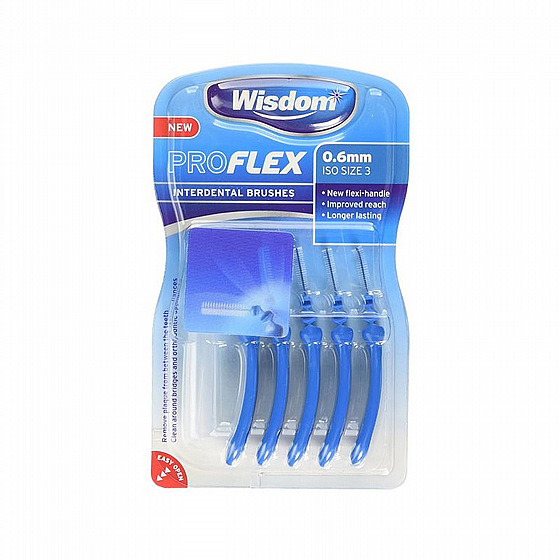 ����� ������ ��� ������� ��� ���� ����� 0.60�"� 5�� Wisdom Pro Flex Interdental Brushs