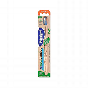 ����� ������ ������ 100% ���� Wisdom re:new Bamboo Toothbrush