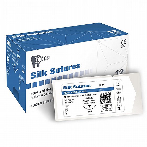 ��� ����� ��� ������ 12 �� ������ DSI SILK SUTURES