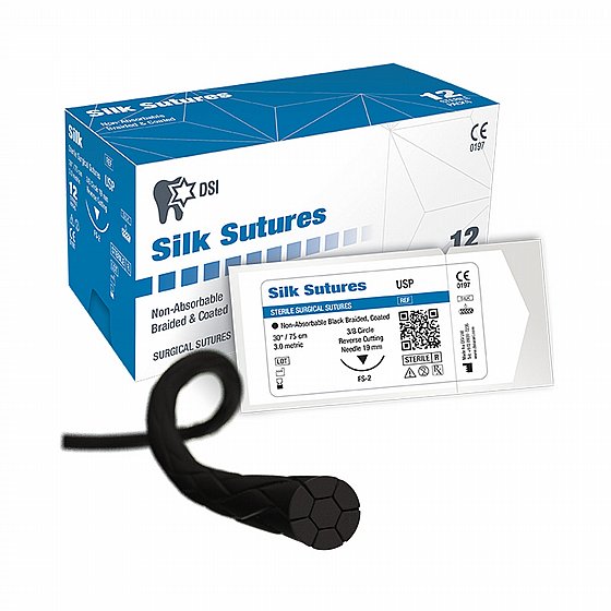 ��� ����� ��� ������ 12 �� ������ DSI SILK SUTURES