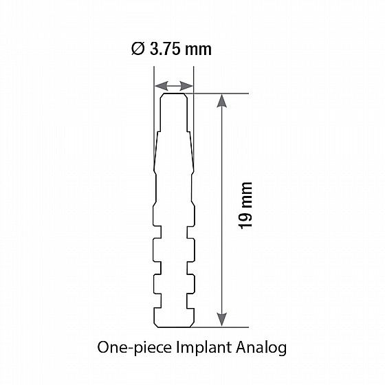 ����� ����� ��� ��� ��� DSI ONE-PIECE IMPLANT ANALOG