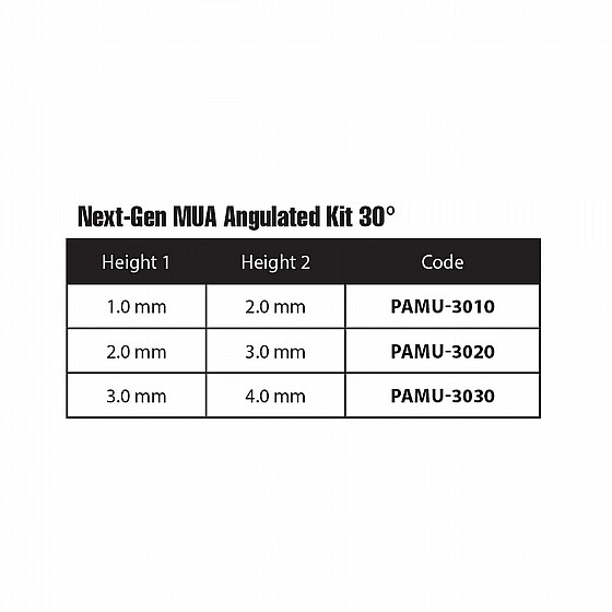 ���� ���� �� ����� ����� ������ 30� DSI MULTI-UNIT NEXT GEN ANGULATED KIT