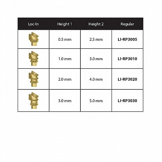 ���� ������ ������� ������ 30� �� ��� ���� 0.5-3 �"� ����� 2.42 �"� ��� ��� DSI ANGULATED PREMIUM LOC-IN ATTACHMENT