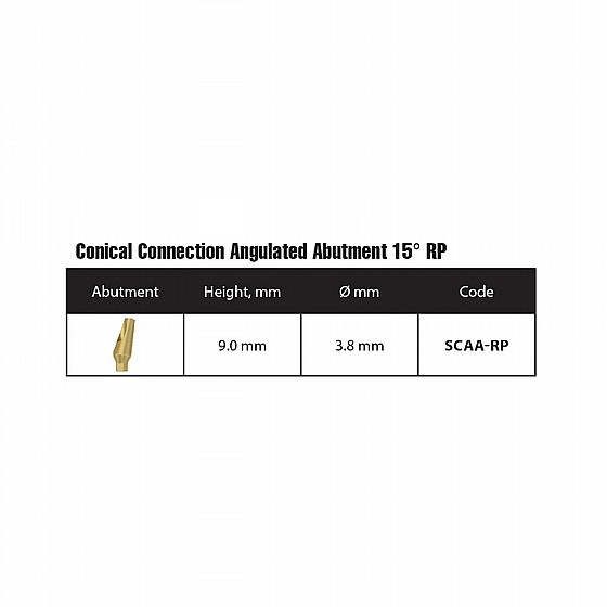 ���� ���� ������ 15� DSI ANGULATED 15� ABUTMENT ?NP3.5mm / ?RP4.3-5.0mm