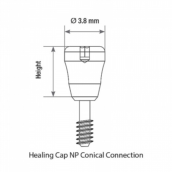 ���� ����� ����� ���� 2-5 �"� DSI HEALING CAP NP ?3.5mm 
