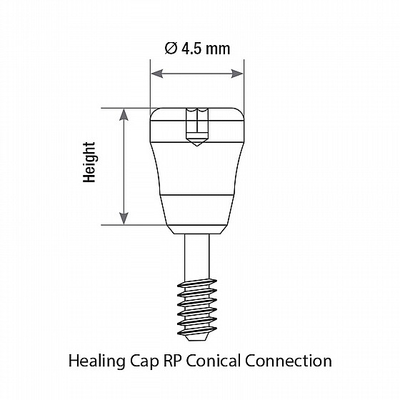 ���� ����� ����� ���� 2-5 �"� DSI HEALING CAP RP ?4.3-5.0mm 