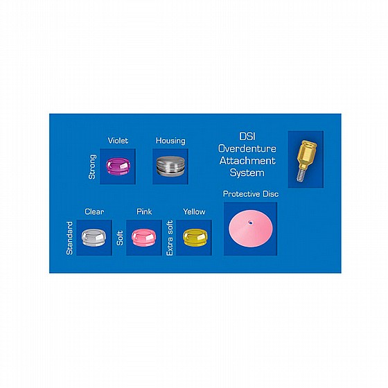 ���� ������ ��� �� ��� ���� 1-5 �"� ���� DSI STRAIGHT LOC-IN ATTACHMENT PREMIUM SET RP ?4.3-5.0mm