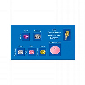 ���� ������ ��� �� ��� ���� 1-5 �"� ���� DSI STRAIGHT LOC-IN ATTACHMENT PREMIUM SET RP ?4.3-5.0mm