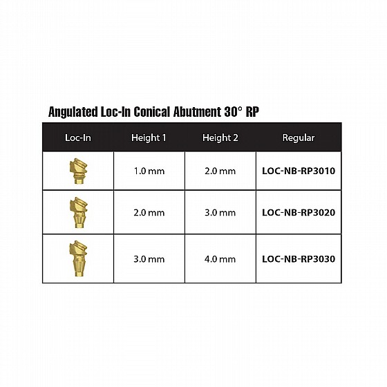 ���� ������ ������ 30� �� ��� ���� 1-3 �"� ���� DSI ANGULATED LOC-IN 30� ATTACHMENT PREMIUM SET NP ?3.5mm