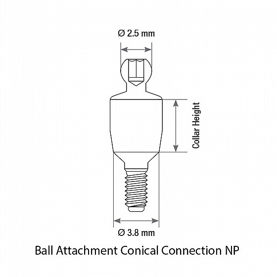 �� ���� ����� ��� ������ ��� ���� 1-6 �"� DSI STRAIGHT BALL ATTACHMENT KIT NP ?3.5mm