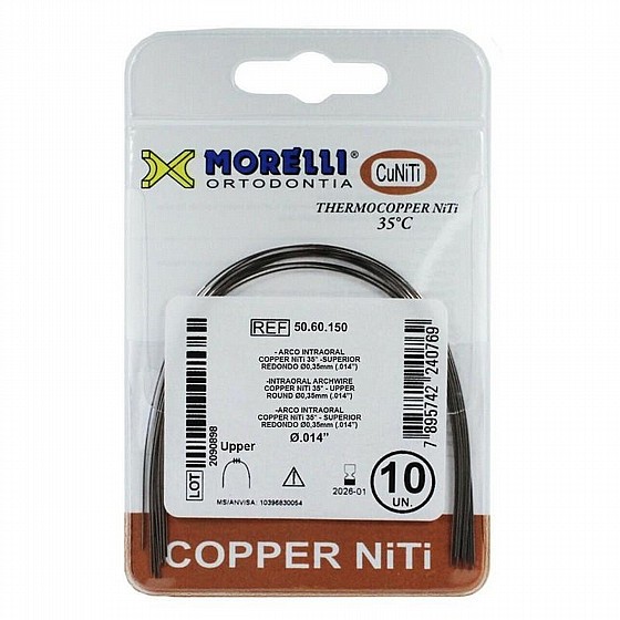 ���� ���� ����� ���� ��� ����� ����� 10 �� Morelli Thermo Copper Heat-Activated CuNiTi Rectangular
