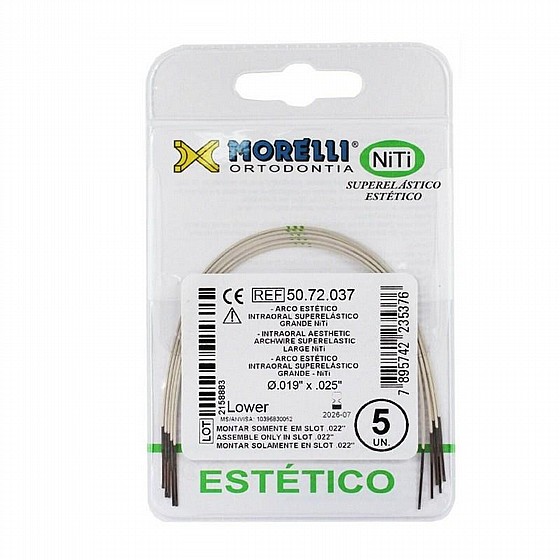 ���� ����� ��� ���� ������ ����� ���� ����� 5 �� Morelli Aesthetic Super Elastic Archwire NiTi Round