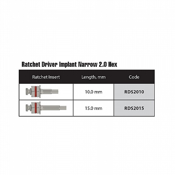 ���� ����� ������ ���� DSI Slim Implant Fixation Ratchet Driver ?2.00mm