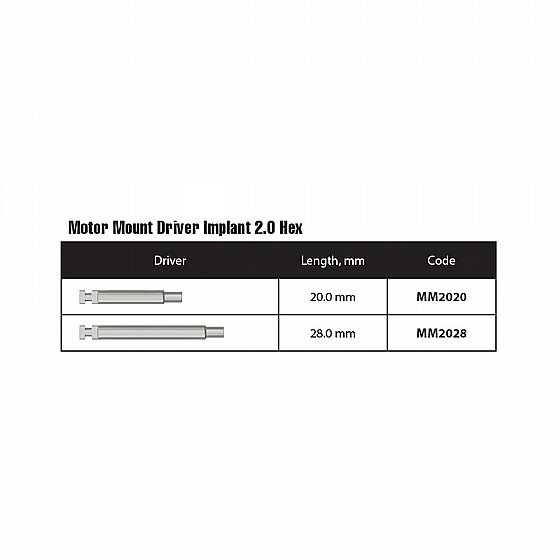 ���� ��� ������ ������ ���� DSI Motor Mount Handpiece Driver For SLIM Implant ?2.00mm 