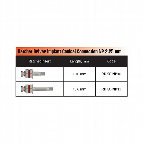 ���� ����� ������ ����� �������� ��� DSI Ratchet Driver For Conical Connection Implant NP ?3.5mm