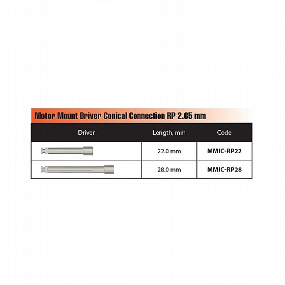 ���� ��� ������ ������ ������ �������� ����� DSI Motor Mount Conical Connection Driver For Implant RP ?5.0-4.3mm