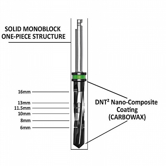���� ��� (���������) �� ����� ���� DSI Cylindrical Drill with DNT� Coating 