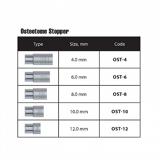 ���� ����������� ������ ����� ����� 5 �� + ������� (DSI SD Osteotome Kit Convex (D-SHAPE 