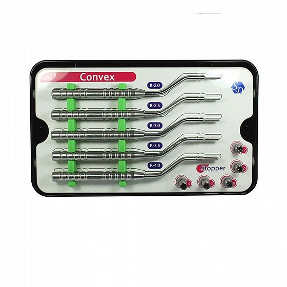 ���� ����������� ������ ����� ����� 5 �� + ������� (DSI SD Osteotome Kit Convex (D-SHAPE 