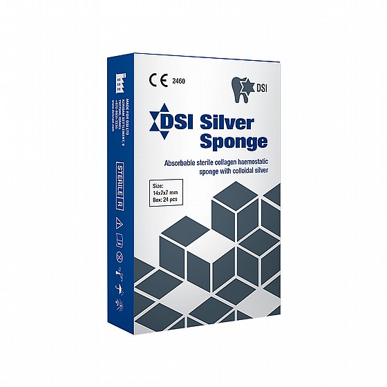 ���� ����� ������ ���� ����� DSI Sterile Gelatine Hemostatic Silver Sponge