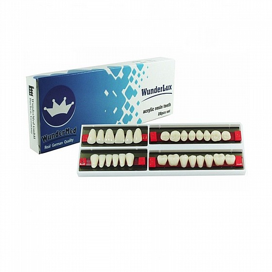 ������ ������ ������, 28 ��, ���� Wunderlux Artificial Acrylic Teeth A1