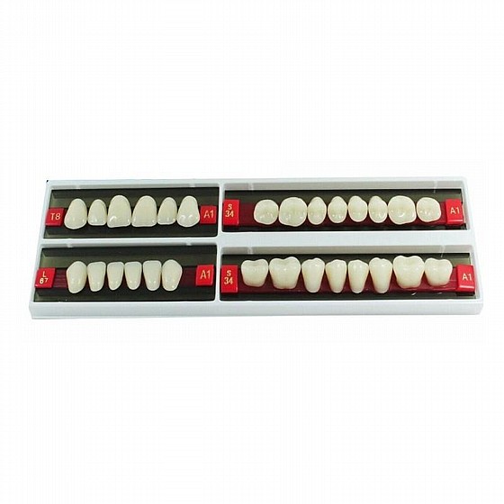 ������ ������ ������, 28 ��, ���� Wunderlux Artificial Acrylic Teeth A1