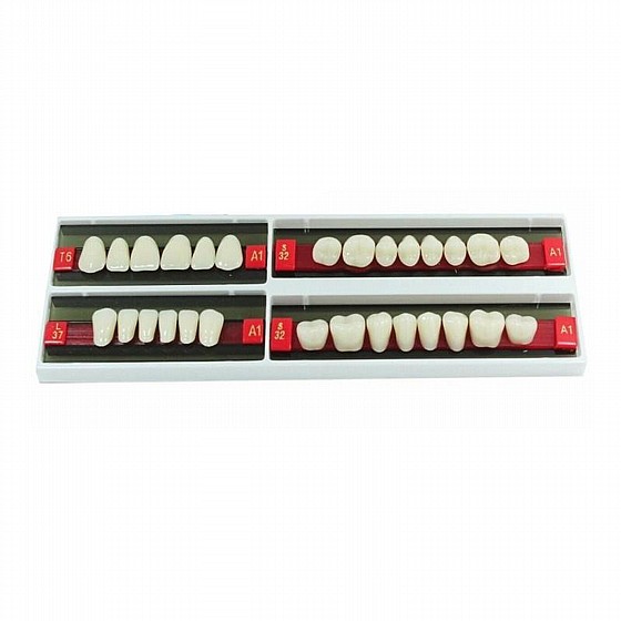 ������ ������ ������, 28 ��, ���� Wunderlux Artificial Acrylic Teeth A1