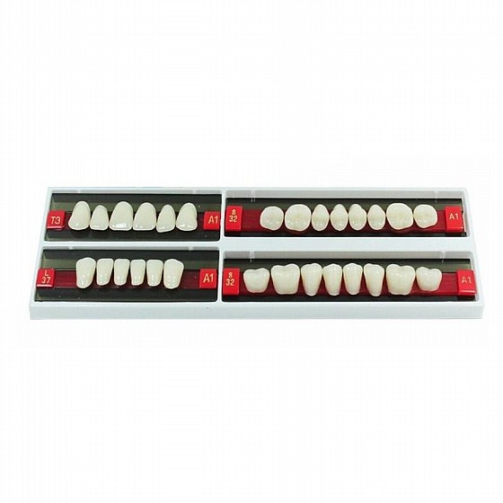 ������ ������ ������, 28 ��, ���� Wunderlux Artificial Acrylic Teeth A1