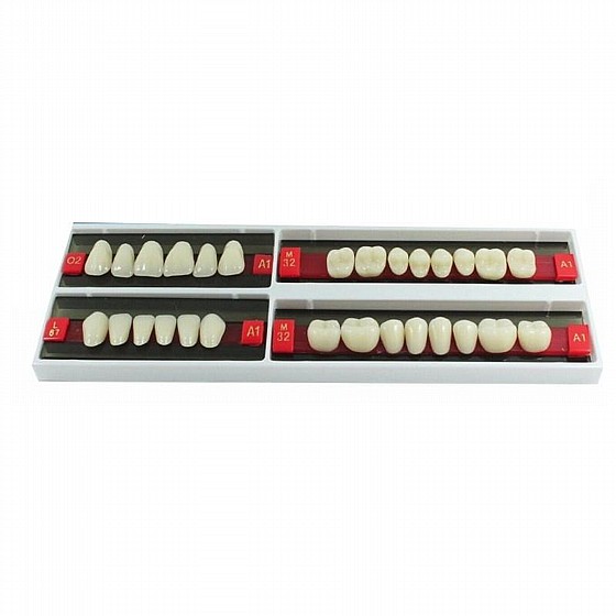 ������ ������ ������, 28 ��, ���� Wunderlux Artificial Acrylic Teeth A1