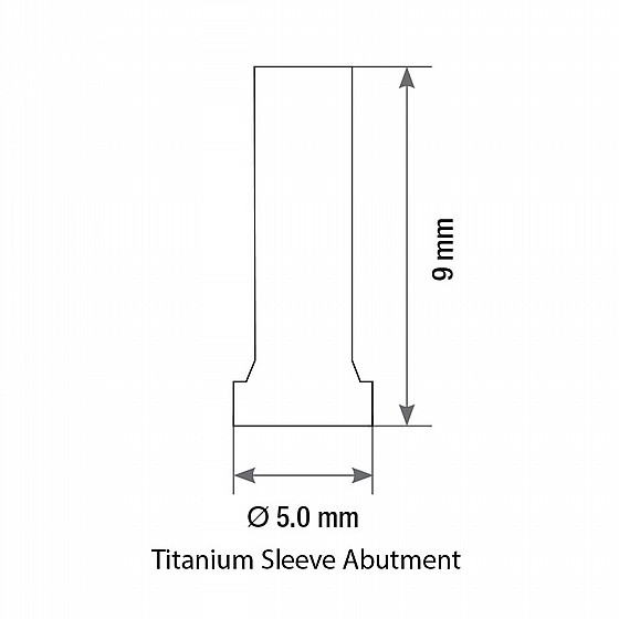 ���� ����� ������� ������-����� ������ DSI Titanium Sleeve Abutment for Premium Multi-Unit 1.6m