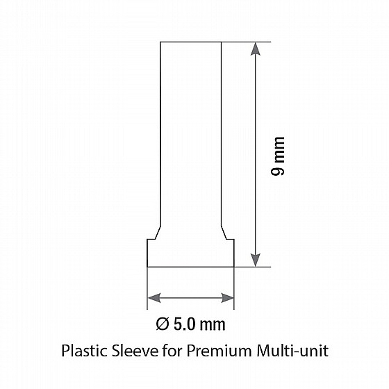����� ������ ������-����� ������ DSI Plastic Sleeve Abutment for Premium Multi-Unit 1.6m