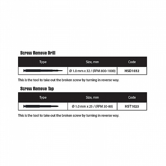 ���� ����� ���� DSI SOS Broken Screw Extractor Drill