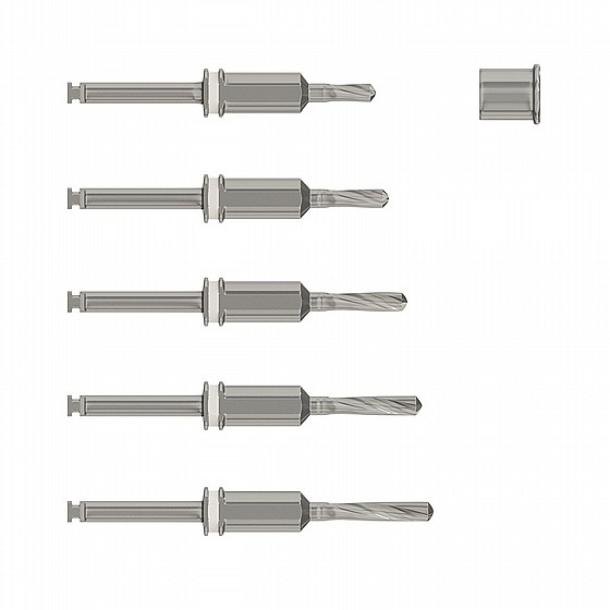���� ����� ������� �� ����� ?2.0 �"� + ����� ���� ������� DSI External Irrigation Stopper Drill + Surgical Guide Sleeve